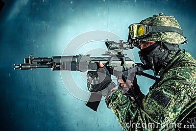 Special force soldier Stock Photo