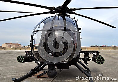 Special Forces AH-6 Little Bird Helicopter Editorial Stock Photo