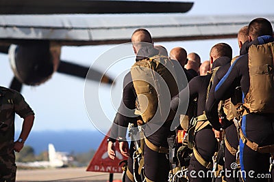 Special forces awaiting their mission Editorial Stock Photo