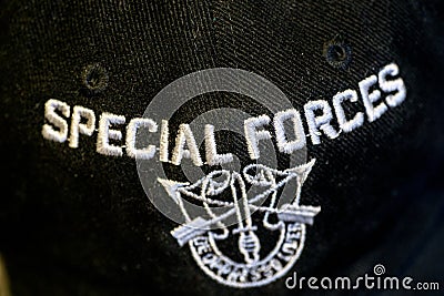 Special Forces Baseball Cap Editorial Stock Photo