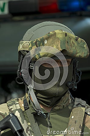 Special forces operator Editorial Stock Photo
