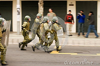 Special forces running Editorial Stock Photo