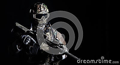 Special forces soldier Stock Photo