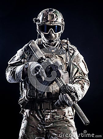 Special forces soldier Stock Photo