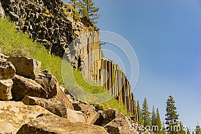 Special Geology in Devils Postpile National Monument Stock Photo