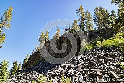 Special Geology in Devils Postpile National Monument Stock Photo