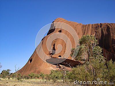 Special geology steep giant rock Stock Photo