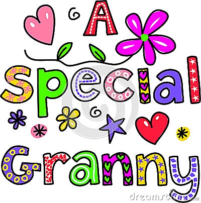 A Special Granny Stock Photo