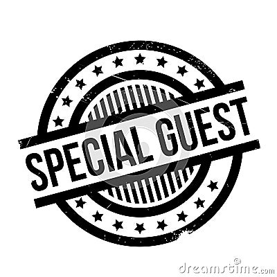 Special Guest rubber stamp Stock Photo