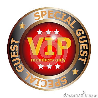 Special guest VIP badge Stock Photo