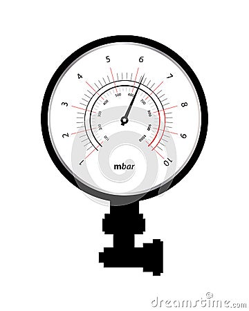 Special manometer Vector Illustration