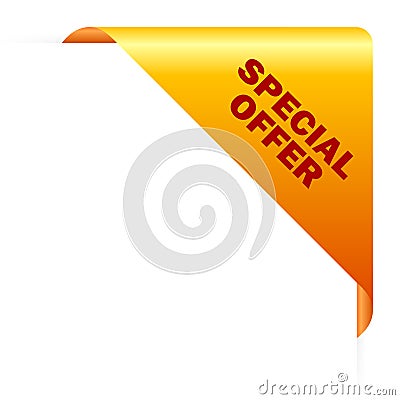 Special offer corner Vector Illustration