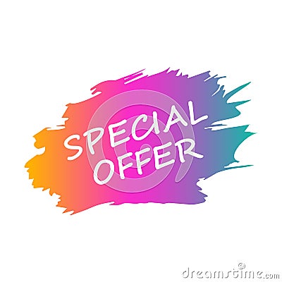 Special Offer grunge style on white background Stock Photo