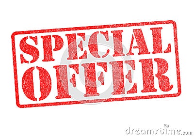 SPECIAL OFFER Rubber Stamp Stock Photo