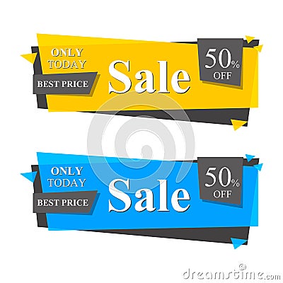 Special offer sale banner for your design , limited time ,discount clearance event festival , illustration vector Vector Illustration