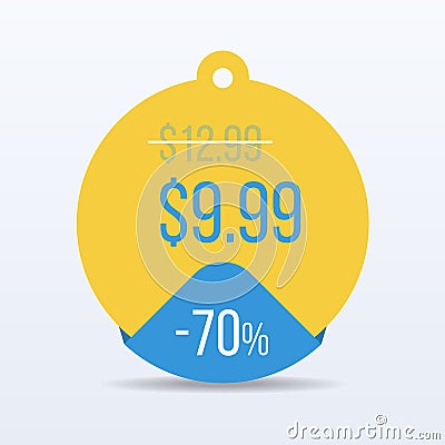 Special offer sale tag discount symbol retail sticker sign price. VECTOR. Vector Illustration