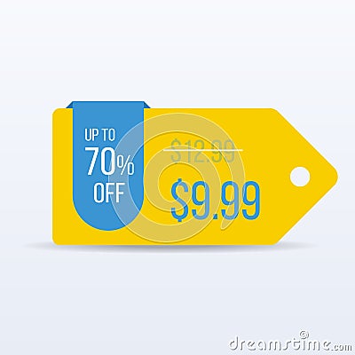 Special offer sale tag discount symbol retail sticker sign price. VECTOR. Vector Illustration