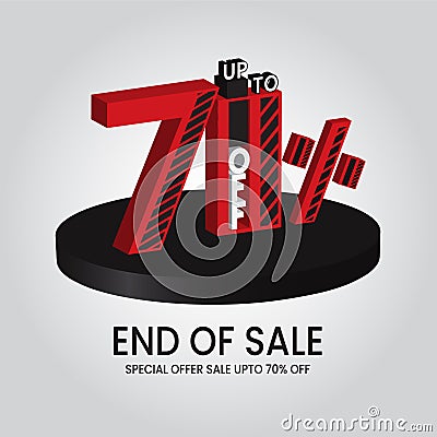 Special offer sale upto 20% off Vector illustration Vector Illustration