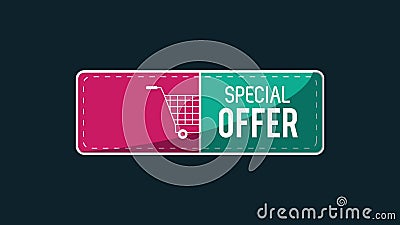 Special Offer Sales with Cart HD Animation Stock Footage - Video of sales,  season: 114873294