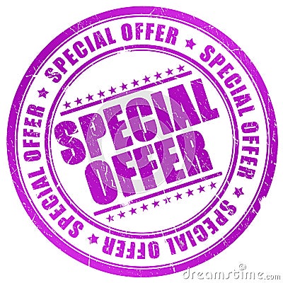 Special offer stamp Stock Photo