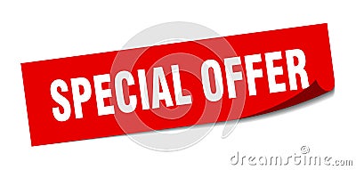 special offer sticker. Vector Illustration