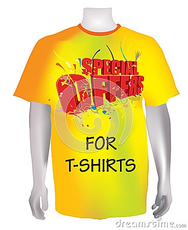 Special offers for T-shirts Stock Photo