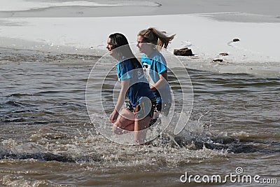 Special Olympics Nebraska Polar Plunge Editorial Stock Photo
