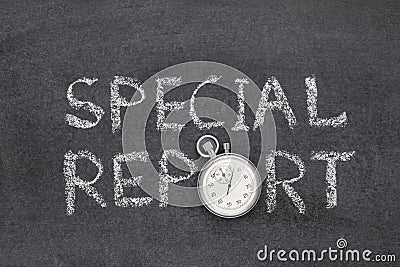 Special report watch Stock Photo