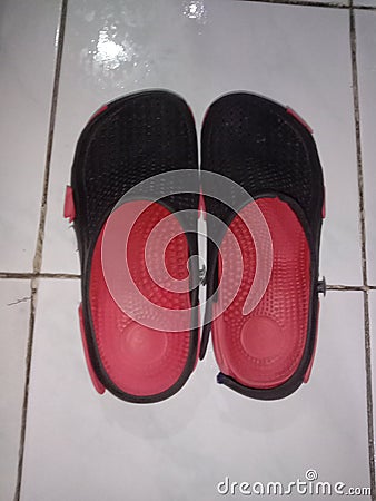 Special sandals for air-conditioned rooms Stock Photo