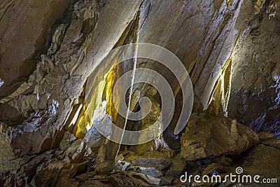 Dripstones, Stalactites Stock Photo