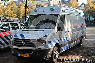 Special vehicle of the Explosive specialist in the Dutch army to remove explosives everywhere Editorial Stock Photo