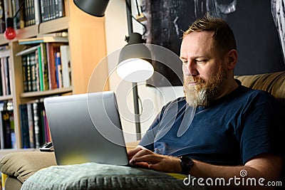 IT specialist work from home Stock Photo