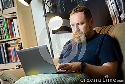 IT specialist work from home Stock Photo