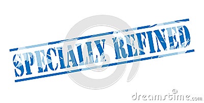 Specially refind blue stamp Stock Photo