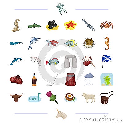 Species, sea, animal and other web icon in cartoon style. Vector Illustration