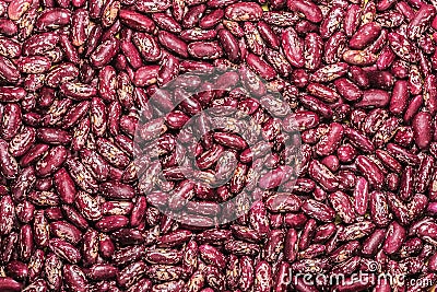 Speckled beans closeup Stock Photo