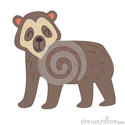 Spectacled bear. Vector illustration Vector Illustration