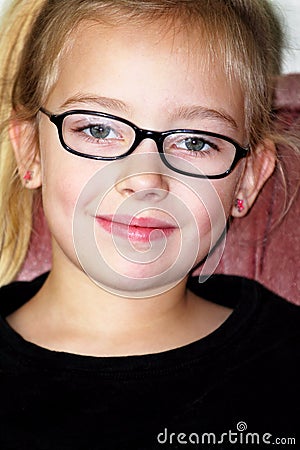 Spectacled Cutie Stock Photo