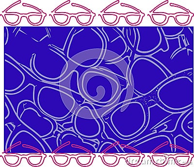 Spectacles background Vector Illustration