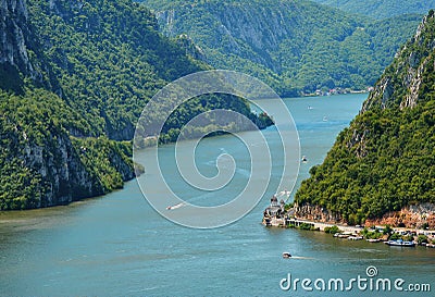 Spectacular Danube Gorges Stock Photo