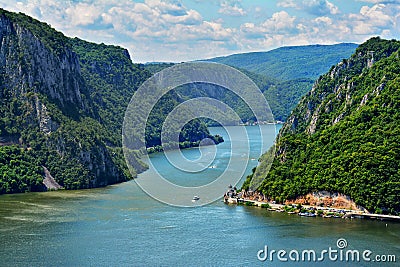 Spectacular Danube Gorges Stock Photo