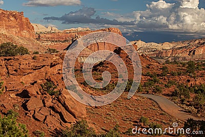Spectacular landscapes of Capitol reef National park in Utah, USA Stock Photo