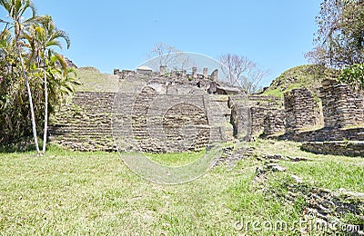 The spectacular Mayan pyramid city of Tonina in Ocosingo, Chiapas Stock Photo