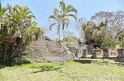 The spectacular Mayan pyramid city of Tonina in Ocosingo, Chiapas Stock Photo