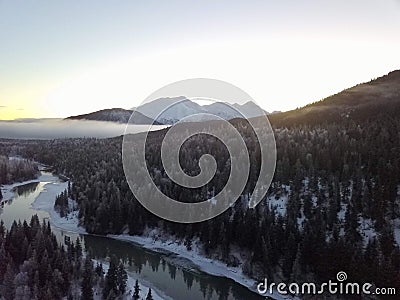 Spectacular Trail River in Alaska Stock Photo