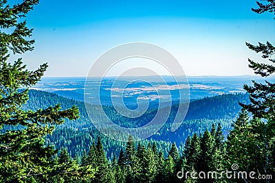 A Spectacular View From the Mountain Stock Photo