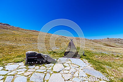 Kosciuszko Summit Walk in Australia Editorial Stock Photo