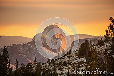 Spectacular views of the Yosemite National Park in autumn, Calif Stock Photo