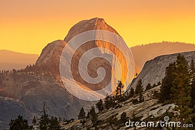 Spectacular views of the Yosemite National Park in autumn, Calif Stock Photo