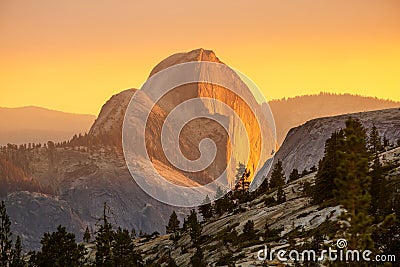 Spectacular views of the Yosemite National Park in autumn, Calif Stock Photo